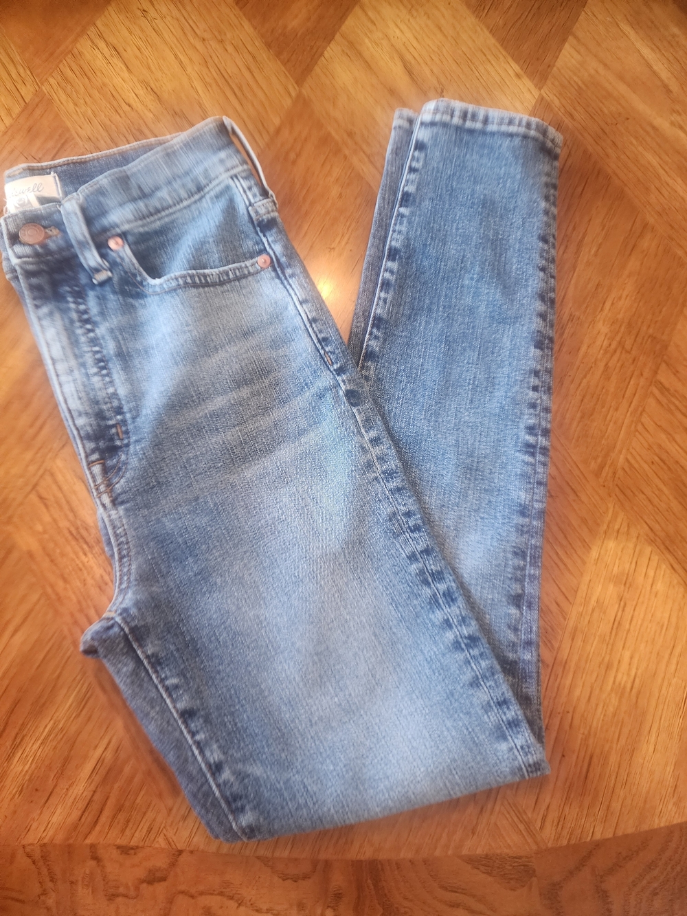 Madewell Hi-Rise Skinny jeans in medium blue wash